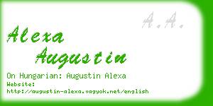 alexa augustin business card